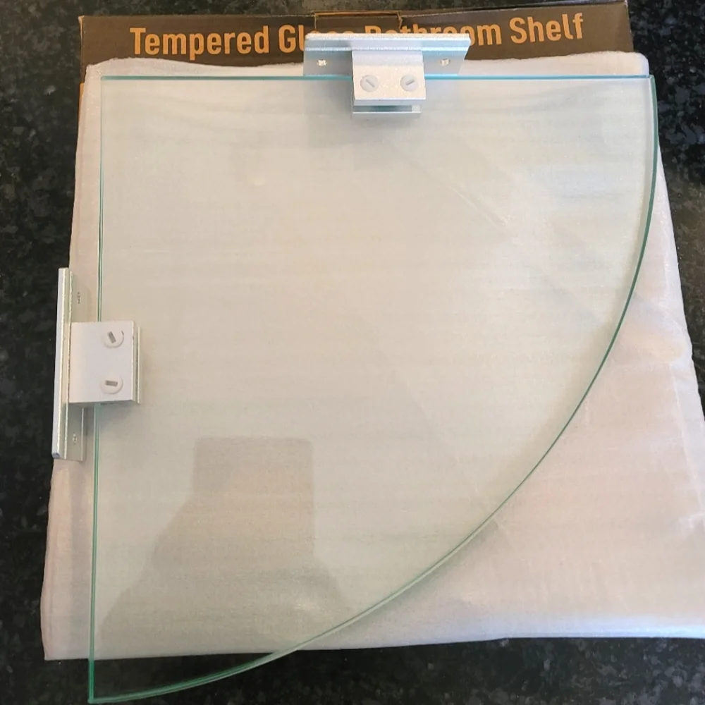 GeekDigg 2-pack glass shower shelves - Picture 7 of 14